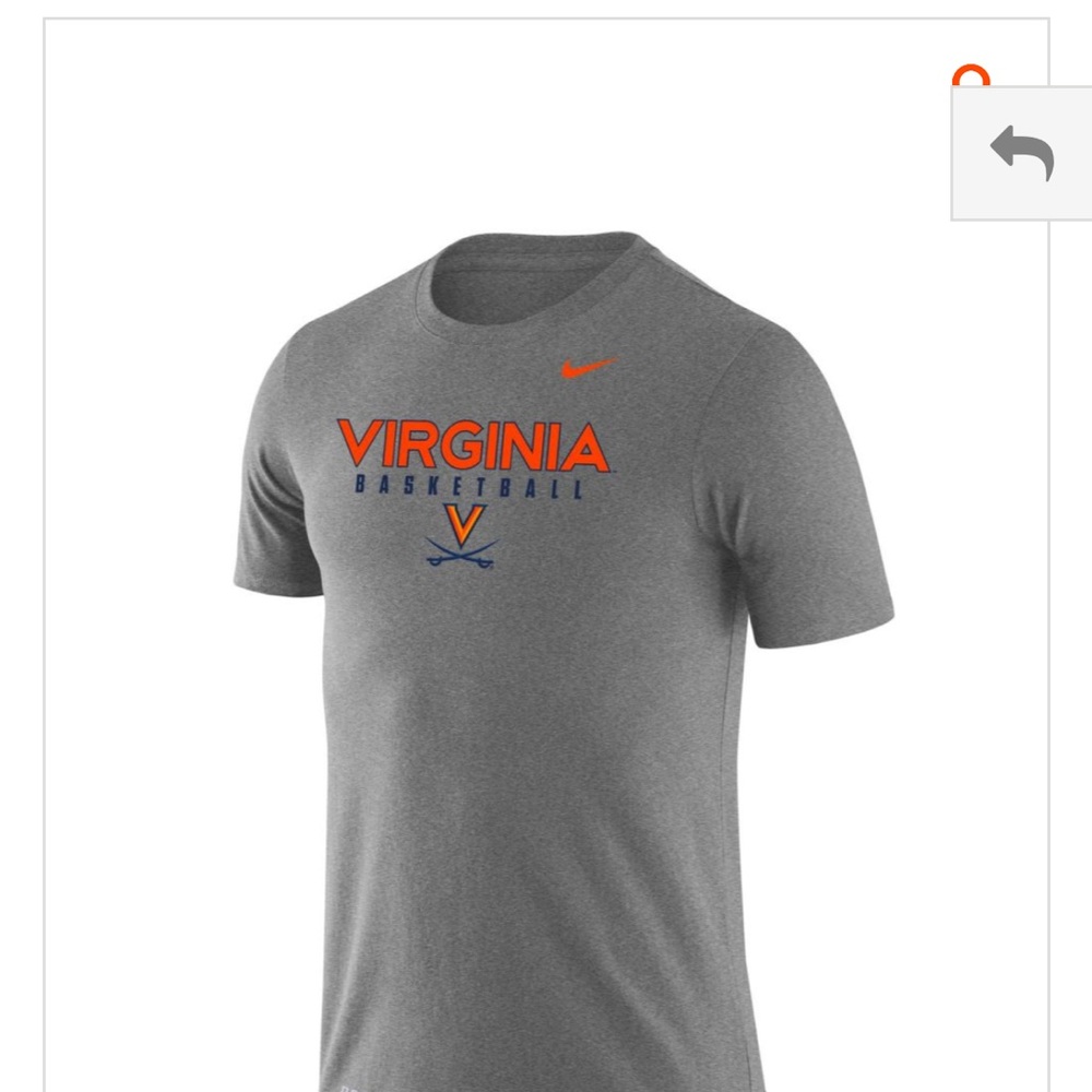 Nike Gray Virginia Basketball Tee